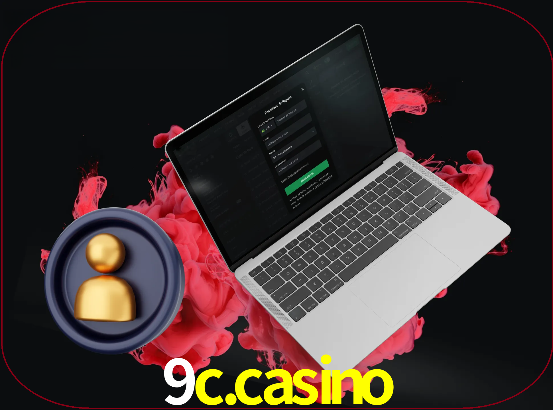 No cabeçalho do site 9C.CASINO, clique no botão que o levará a um formulário especial onde terá de introduzir as suas informações actuais.