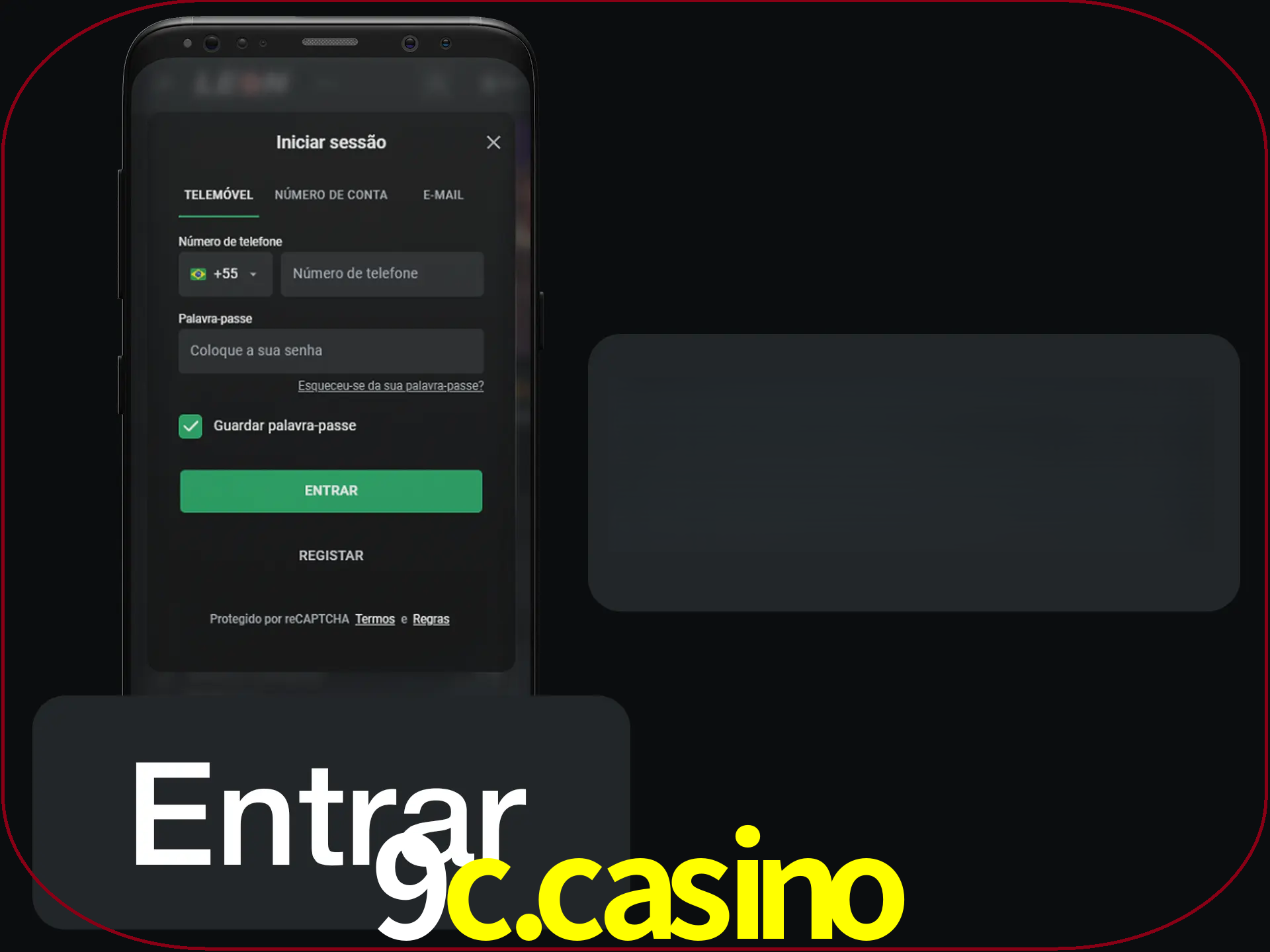 Faça o login para começar a apostar e jogar no cassino.